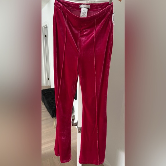 Velvet pants perfect for the upcoming holiday season! Never worn w/ tags. - Picture 1 of 7